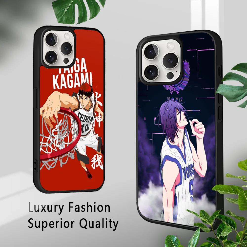 K-Kuroko B-Basketball Anime Phone Case For iPhone 16 15 14 13 12 11 Pro Xs Max Mini Plus Celulares Hard Funda