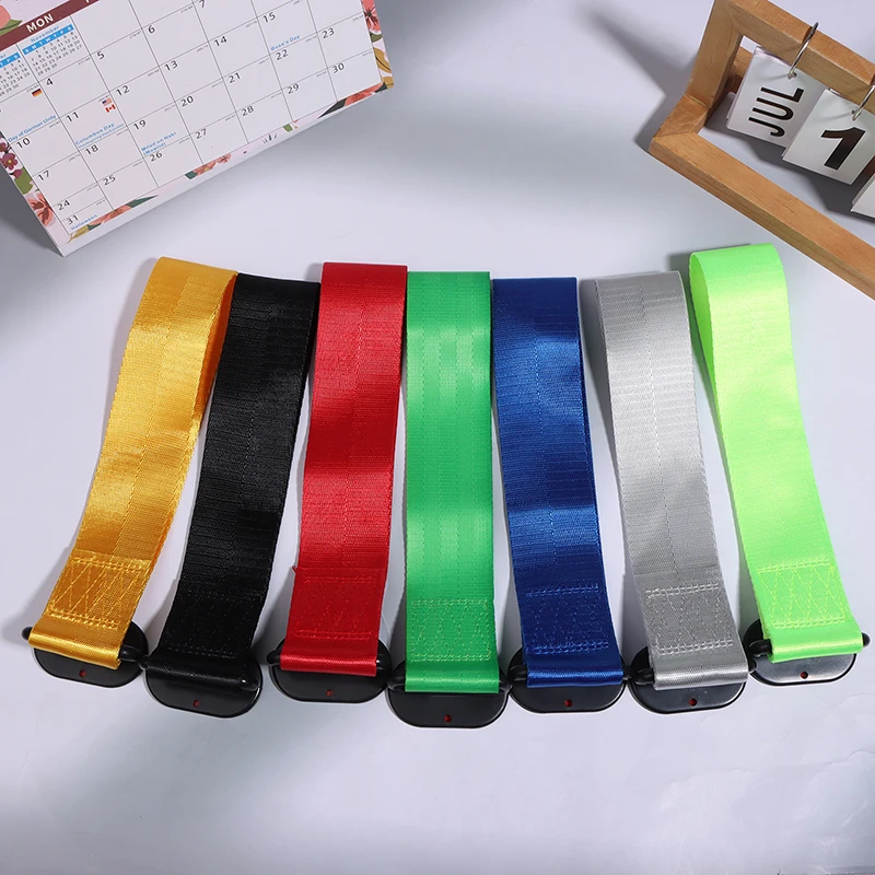 High Strength Car Color Pendant Tow Strap Belt Tow Rope Sticker Ribbon Car Decor Sticker Trailer Ropes Bumper Towing Strap