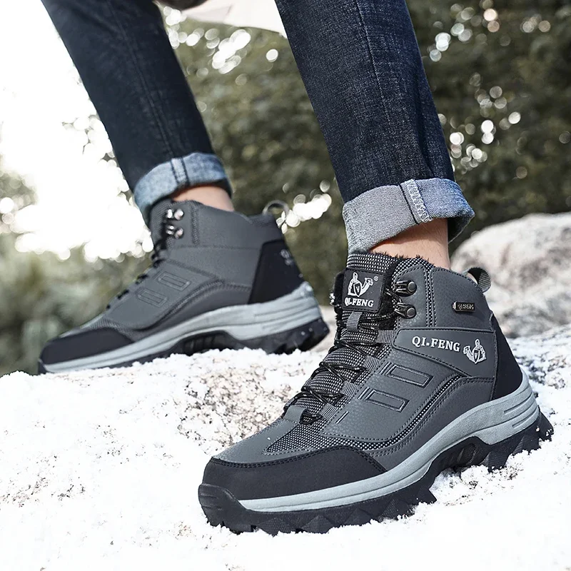 

Hiking Men Shoes Warm Comfortable Breathable Outdoor Men's Shoes Comfortable Wear-resistant Casual Sports Shoes Men