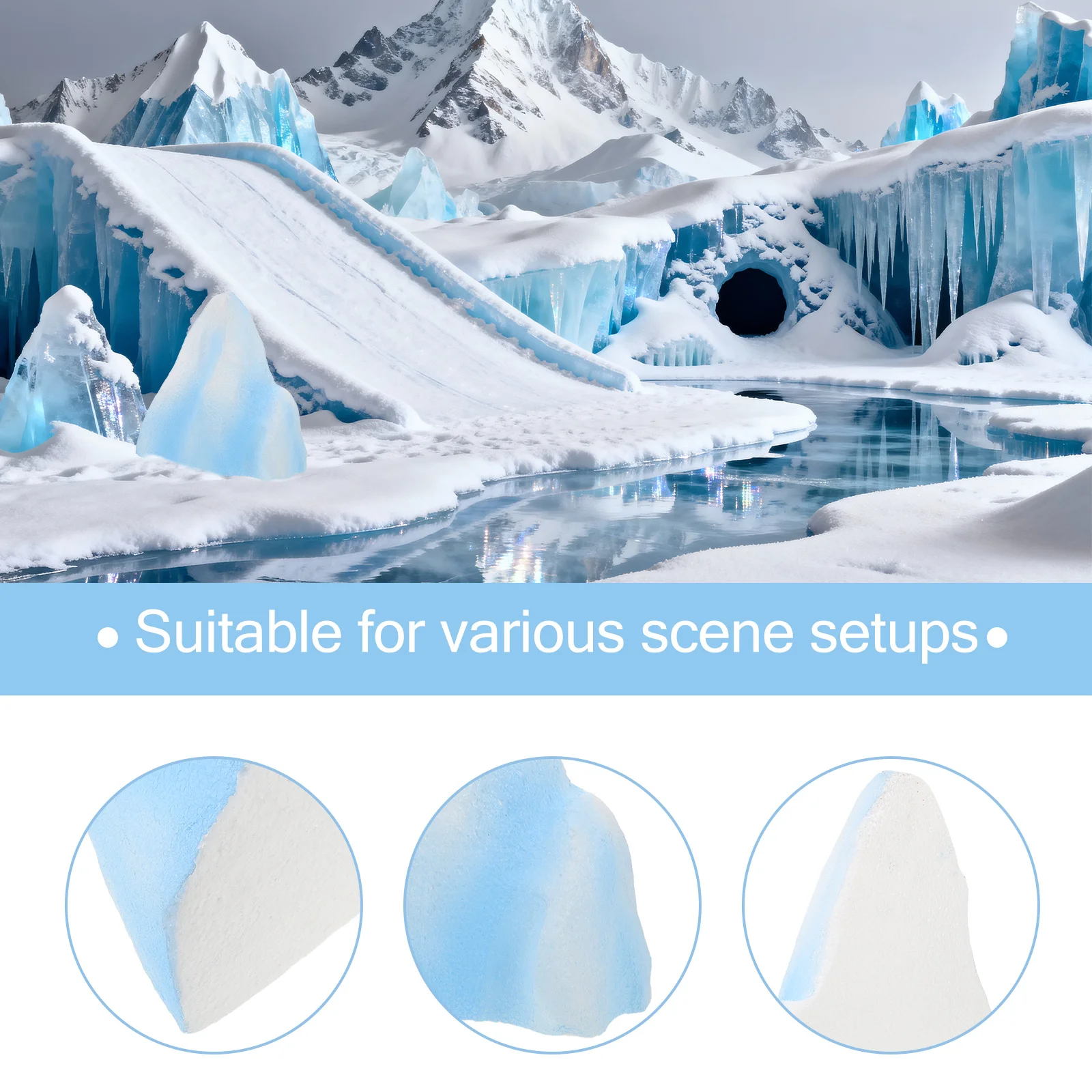 محاكاة فيض 31x14.5 سنتيمتر الاصطناعي الصغيرة للصور الدعامة خزان الأسماك ديكور منضدية الحرفية ديكور المنزل #4