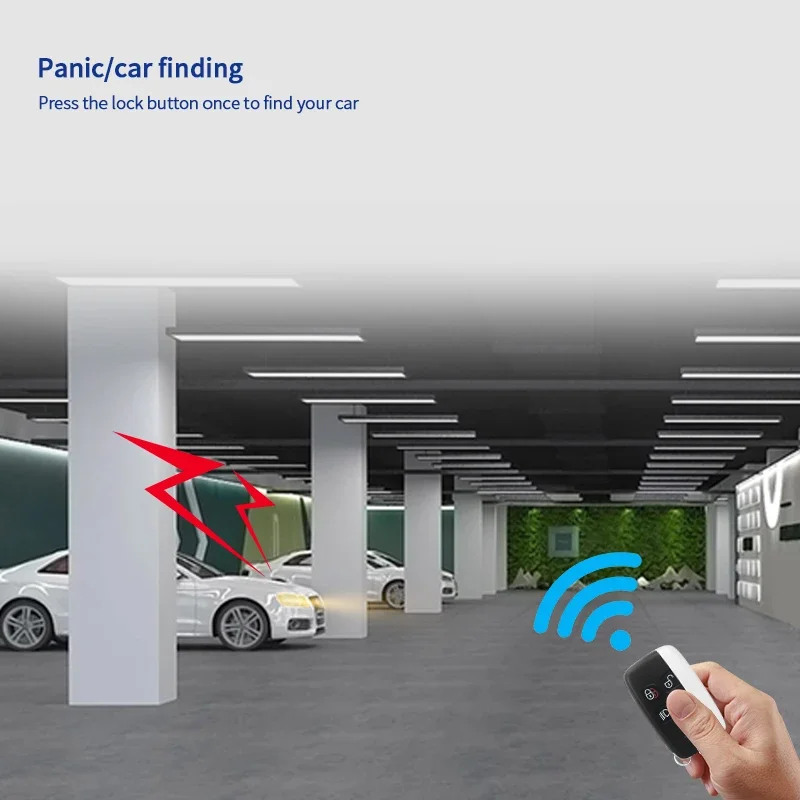 EASYGUARD 범용 EC002-LA-NFC 자동차 경보 시스템(패시브 키리스 엔트리 원격 시작 NFC 잠금 해제 포함)