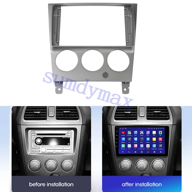 9inch android 2 Din Car Radio Fascia For Subaru Impreza car panel radio Frame Dashboard Panel Mount Kit