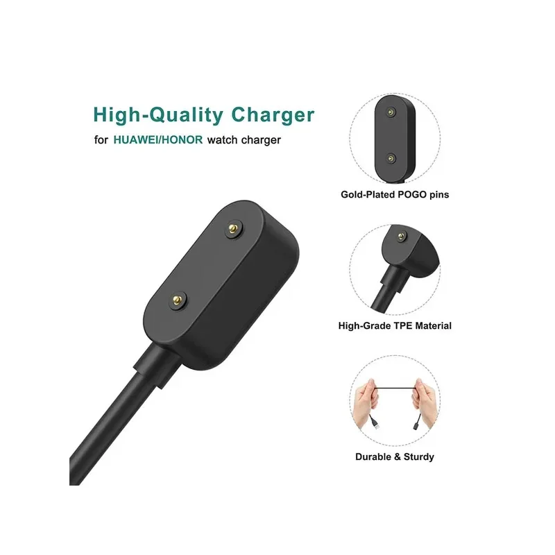 1 m langes USB-Ladekabel für Huawei Band 10/9/8/7/6 Ladekabel