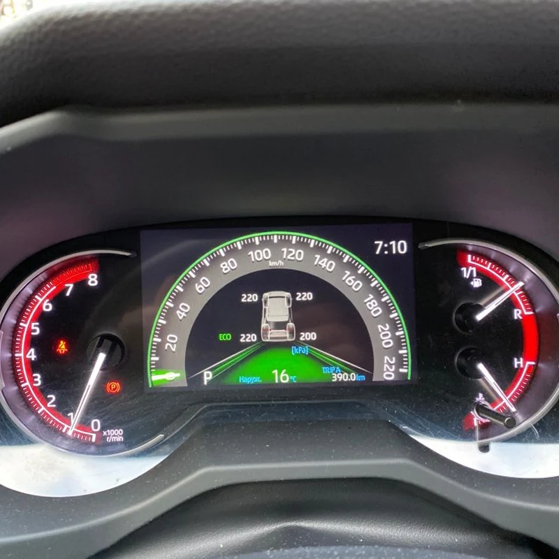 

Автомобильная система контроля давления в шинах TPMS, цифровой ЖК-дисплей на приборной панели для Toyota Rav4 2019 2020 Xa50