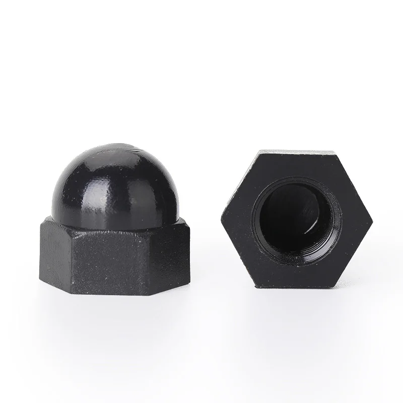 40pcs Black White M3 M4 M5 M6 M8 M10 M12 Nylon Acorn Cap Nut Plastic Decorative Screw Cap Lock Blind Nuts