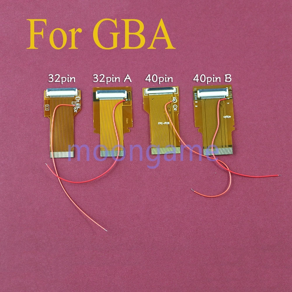 

20pcs For GBA Connected to SP Flex Ribbon Cable 32pin 40 Pin Backlit Adapter Screen Mod with Cable