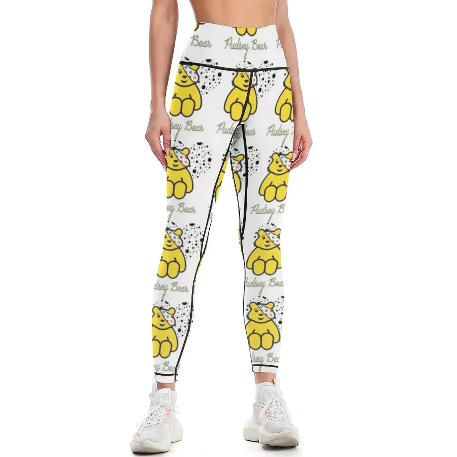 

Spotty - Pudsey Bear - Children in Need Leggings harem pants Golf wear sports for Womens Leggings