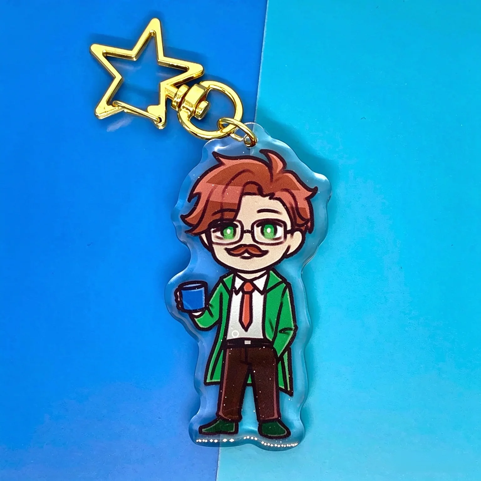 Stardew Valley Bachelor Acrylic Keychain Collectible Character Keyring for Sebastian Sam Alex Shane Harvey Elliott