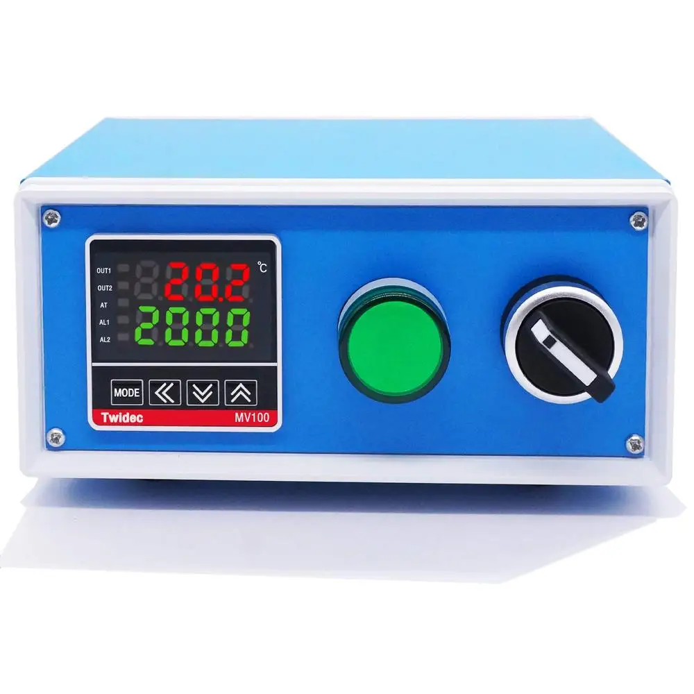 PID Temperature Controller Box with Solid State Relay 1000W 10A 110V PV 4-Digit Display Temp Control SSR-40DA Temperature Sensor