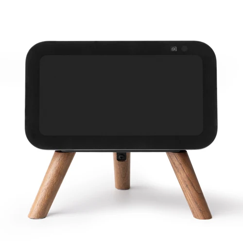 Imagen 2 del producto Soporte de madera auténtica GGMM para Echo show 5a (3a generación), trípode con soporte de madera con marco de Metal para Alexa bien para regalo de decoración de habitación