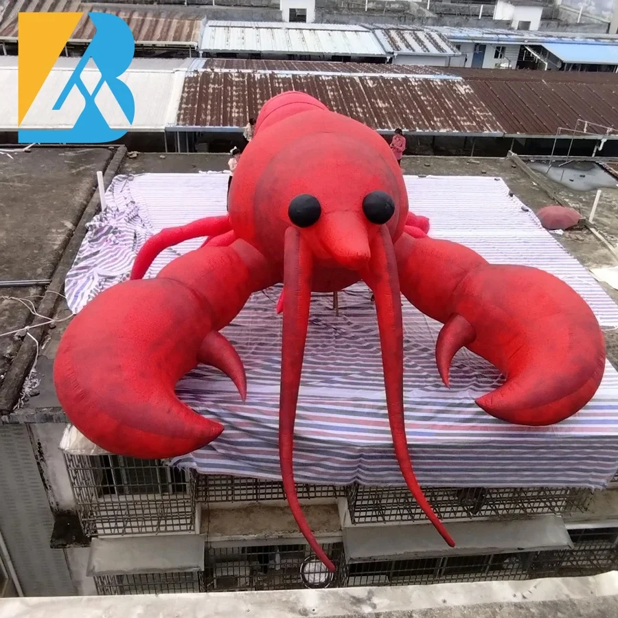 

Надувной лобстер гигантского размера на заказ для декораций и игрушек на тематическую вечеринку в стиле «Подводный мир»