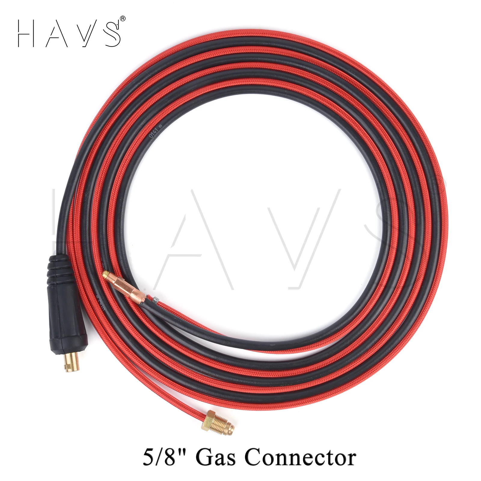3.8m/7.6m WP9 WP17 TIG Welding Torch Flexible Head Gas Valve Separated Type w/5/8 UNF 35-50 10-25 Connector