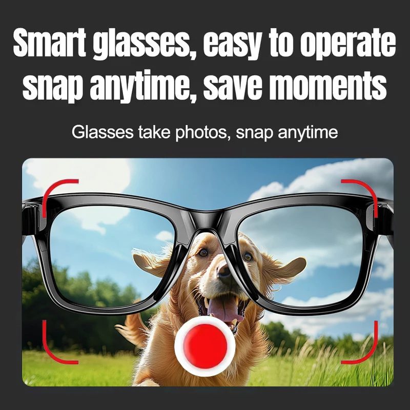2026 العلامة التجارية الجديدة 8MP كاميرا نظارات تغيير لون AI الذكية بلوتوث نظارات صور تسجيل الفيديو مقاوم للماء دعوة الذكية مكبرة #5
