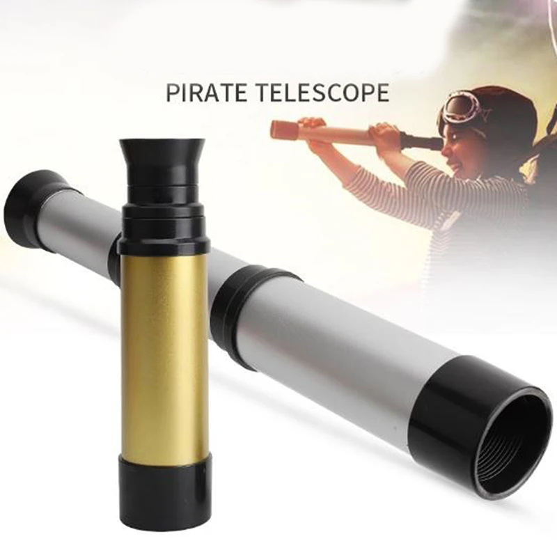 35mm Vintage Handheld Zoomable Monocular Telescope Pirate Spyglass Gifts