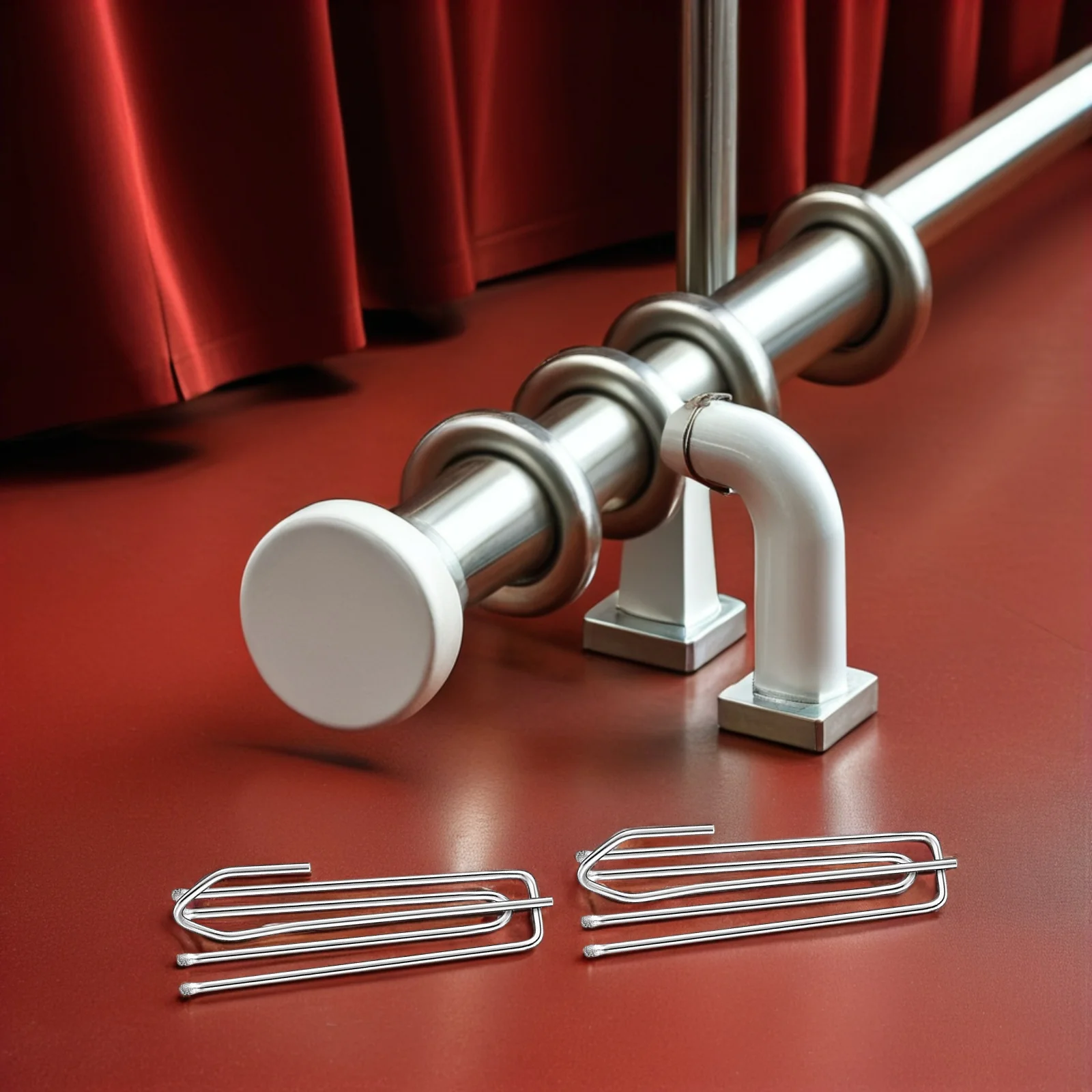 

30pcs Curtain Hooks Pleated Drapes Stainless Steel 4 Prong Pinch Pleater Tape for Window Shower Door Curtains