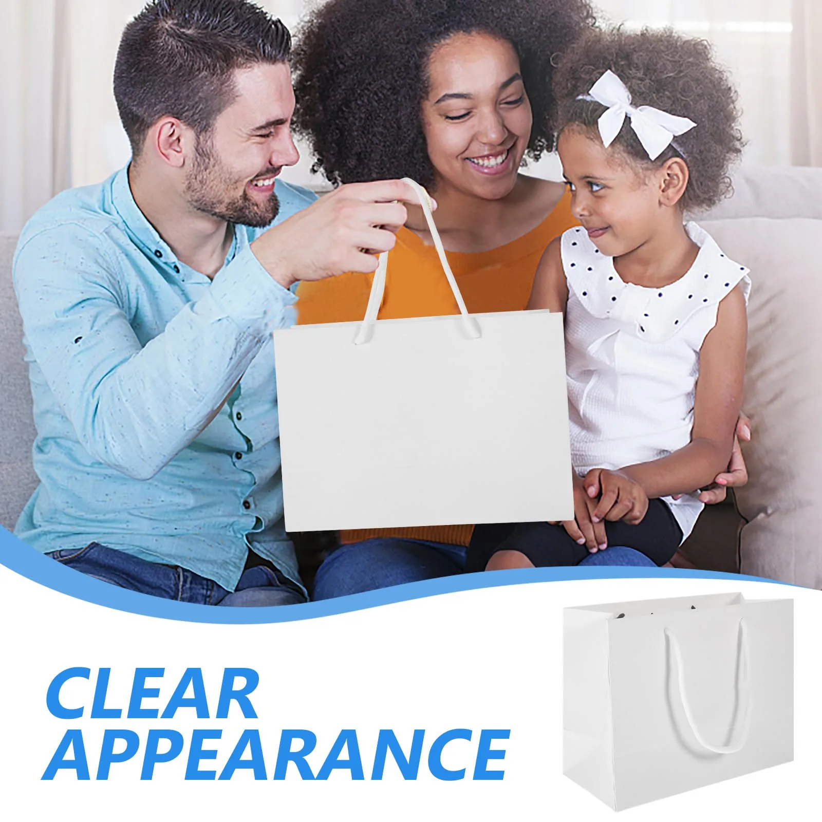 

20pcs Elegant Gift Bags Portable Packing Bags with Handles for Birthdays Weddings Party Events