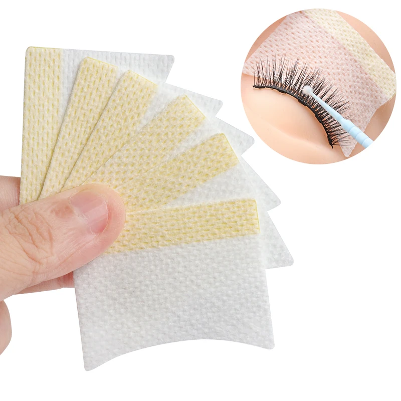 40 pçs adesivo de remendo de cílios de algodão descartável para remover almofadas de olho de chicote falso remendo ferramentas de maquiagem de extensão de cílios
