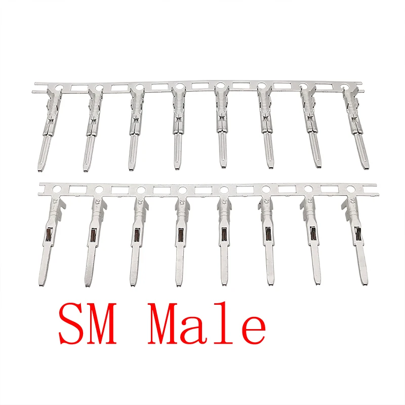 10Set JST SM Wire Connector Plug Housing Metal Terminal Pin JST SM2.54 Pitch 2.54mm 2/3/4/5/6/7/8Pin Female Male Header Connecto