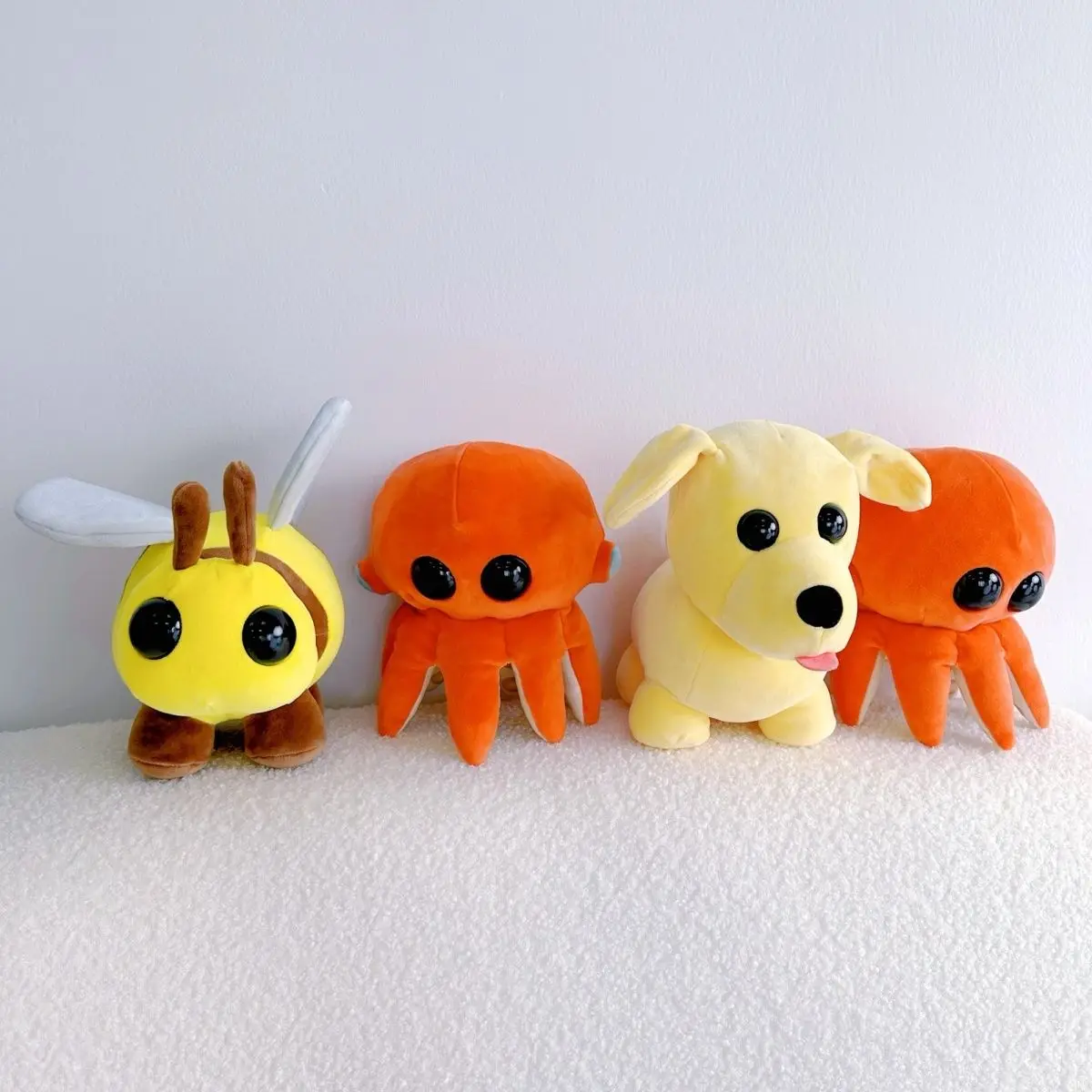 Creativity Roblox Pet Plush Doll Bee Dairy Cow Octopus Dog Fox Kawaii Model Toy Cartoon Child Figure Boy Decor Birthday Gift