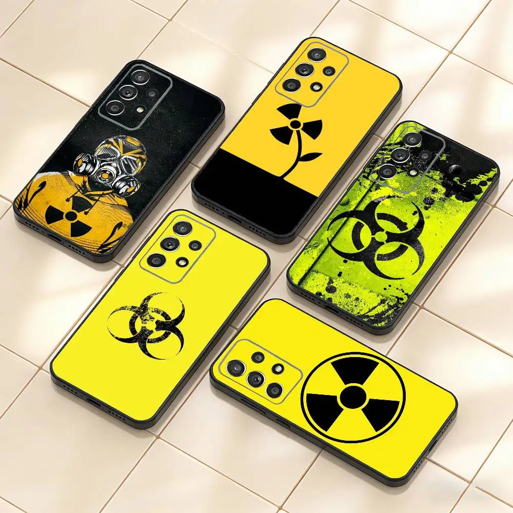 

Nuclear Radiation Danger Sign Phone Case For Samsung S25,S24,S21,S22,S23,S30,Ultra,S20,Plus,Fe,Note,10,9,5G Black Cover