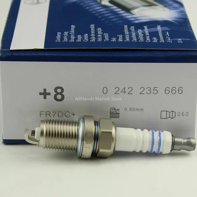 Copper Core FR7DC +8 Spark Plug Nickel Alloy Candles 0242235666 Car Engine Parts For Chrysler Dodge  Cars
