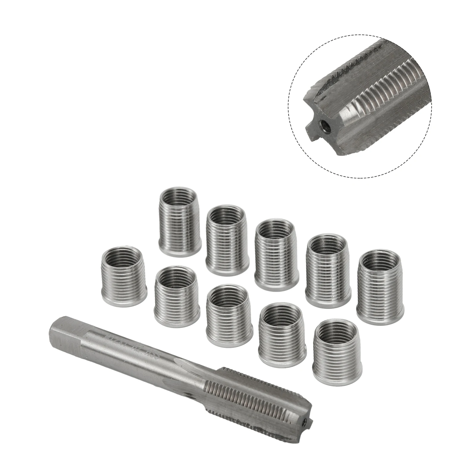 10 pezzi strumenti di riparazione del foro del filo metallo M10 X 1.0 dadi e 1 pz M12 X1.0 strumenti del rubinetto Herramientas Herramientas De Mano Multitool