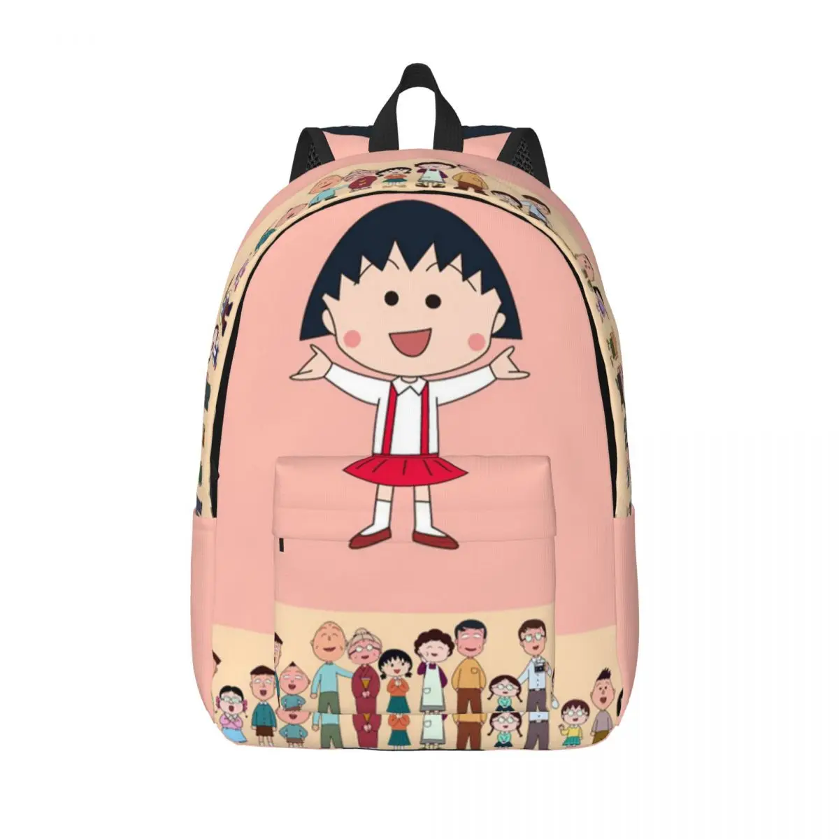 

Chibi Maruko Chan Anime Teenage Backpack Outdoor Hiking Travel Cute Girl cartoon Daypack Men Women Laptop Computer Canvas Bags