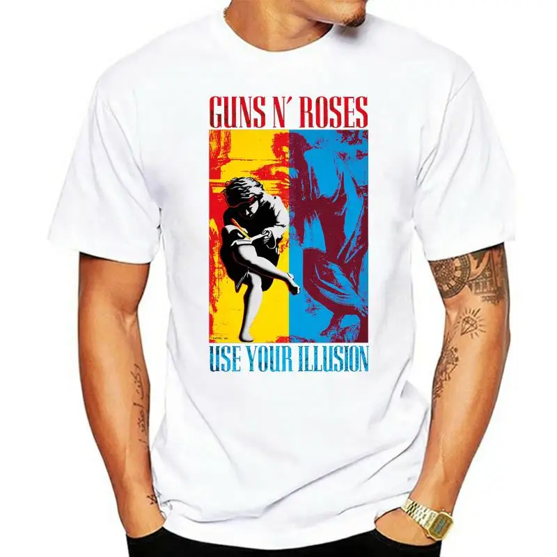 BEST QUALITY GUNS AND ROSES USE YOUR ILLUSION Casual T Shirt FREE SHIPPING