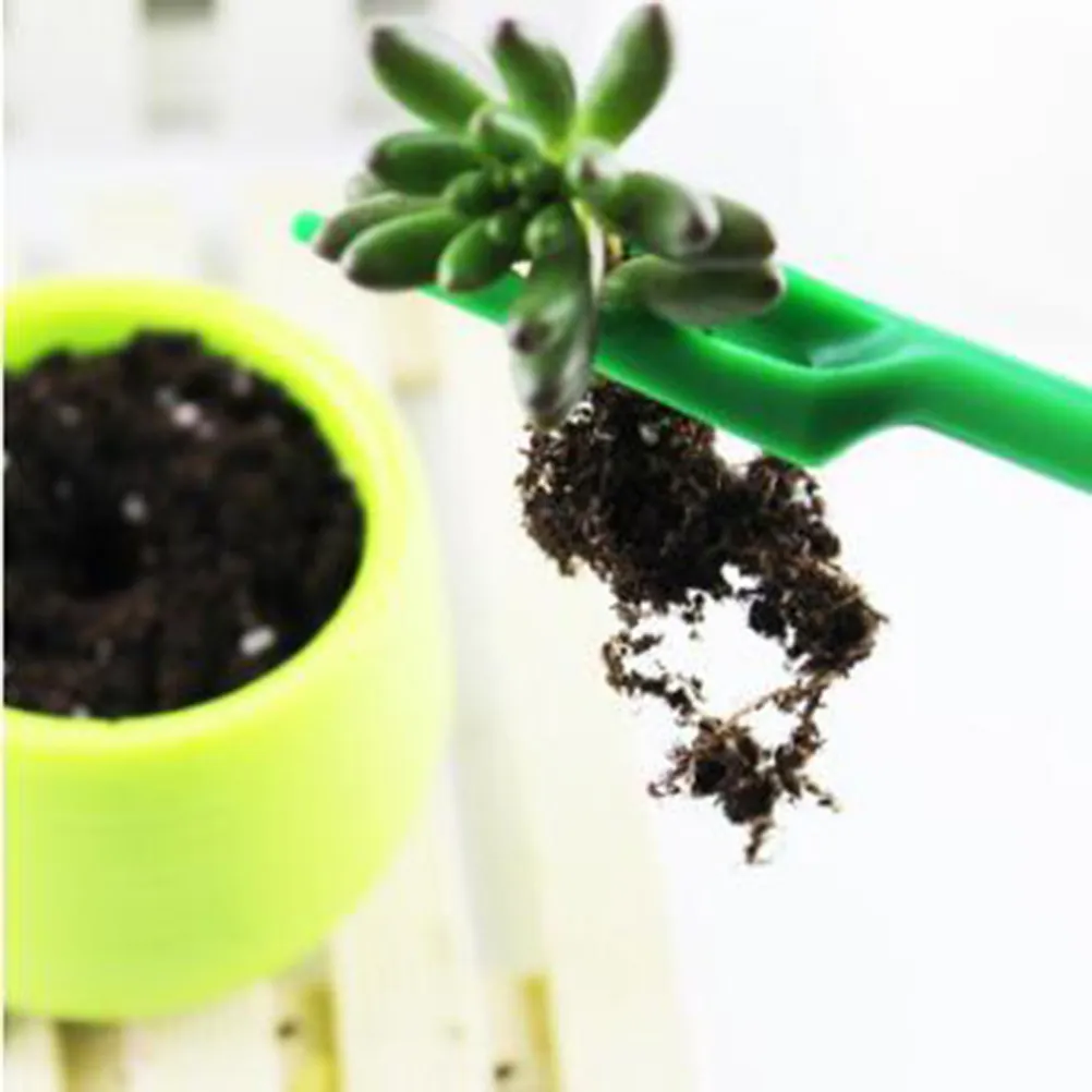 2Pcs Plastic Mini Succulent Transplanting Tools Small Shovels for Seed Seedling Garden Transplant Tool Durable Reusable