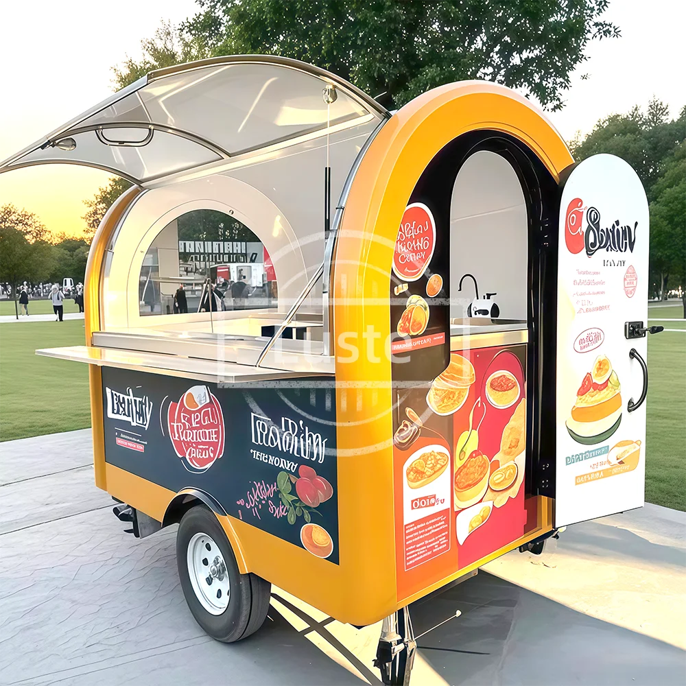 شاحنة طعام مقطورة عربة متنقلة قافلة مصنع الأعمال المتنقلة مخصصة على الطرق الوعرة مقطورات تخييم المطبخ في الهواء الطلق #6