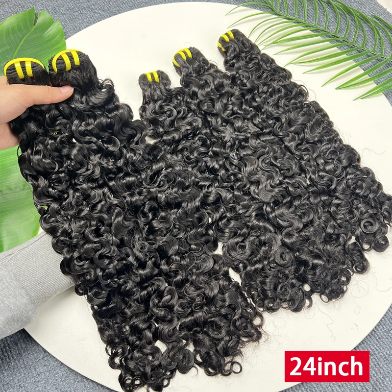 Burmese Curly Raw Virgin Hair Bundles Thick 100% Unprocessed Human Hair Extensions Vietnamese Wavy Bouncy Double Weft Full Head