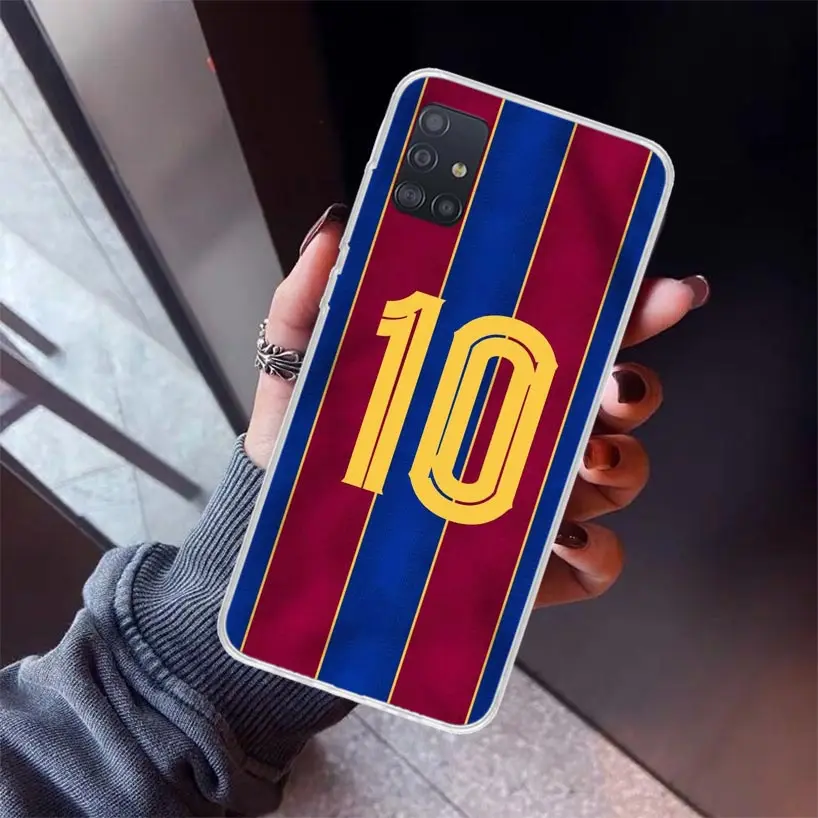 FootBall SuperStar numero C 7 10 custodia per telefono per Samsung Galaxy A51 A50S A41 A40 A31 A30S A21S A20S A10S A20E A71 A70 A6 A7 A8 A9