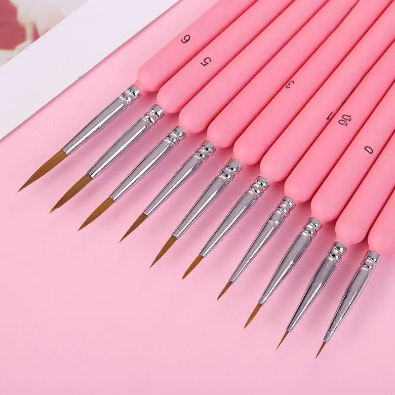 W91A 10PCS/Set Wolf Hair How Line Pen