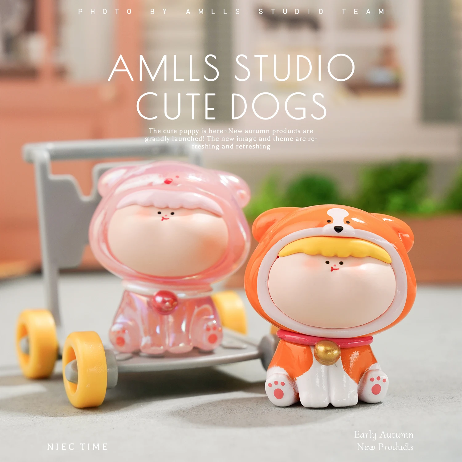 

AMLLS STUDIO CUTE DOGS Series Blind Random Box Toys Kawaii Action Figure Ornaments Figurines Mystery Box Caja Ciega Gift