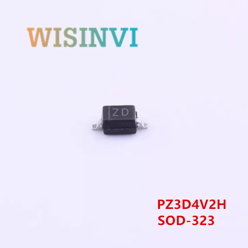 100PCS PZ3D4V2H marking ZD 500mW 5.1V 0.5W  SOD-323 Zener Voltage Regulators