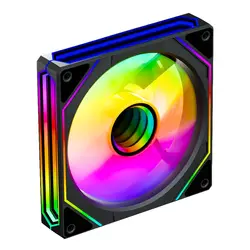 프리즘 6 프로 PC 케이스 선풍기 ARGB 12V 4 핀 PWM 에어 쿨러 CPU 냉각 선풍기, 3 면 인피니트 미러 컴퓨팅 섀시 선풍기, 120mm