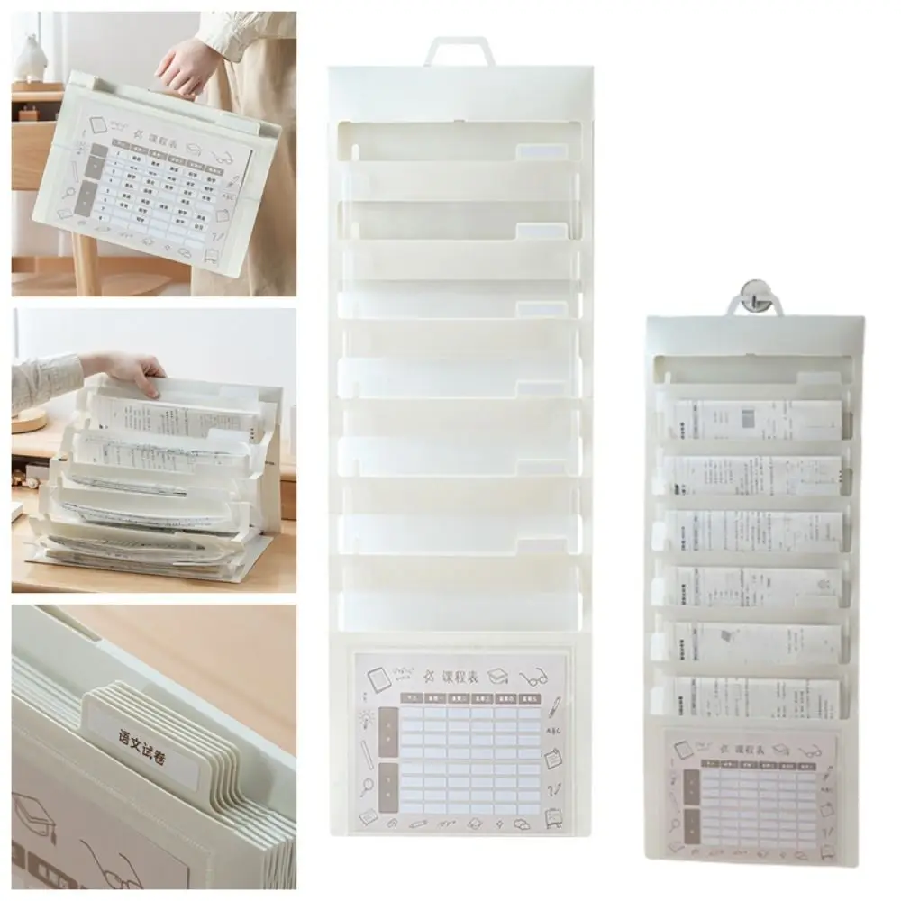 

Portable Wall Hanging File Organizers A4 With Handle Hanging Wall Document Bag Wear Resistant Letter Size