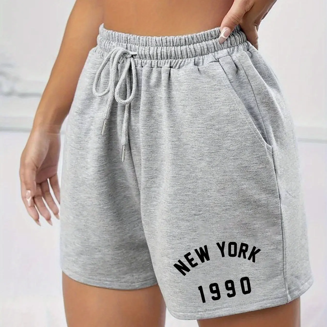 

2026 Women's Summer Casual Shorts Letter Print Loose Fit Stylish and Versatile Suitable for Gym and Lounge Wear