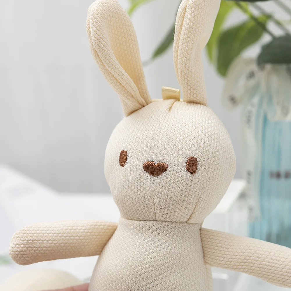 20cm Kawaii Rabbit Cute Doll Bunny Sleeping Mate Stuffed Plush Toy Birthyday Gift Soft Key Pendant