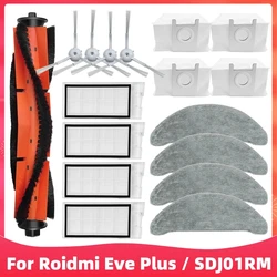 Vervanging Voor Xiaomi Roidmi Eve Plus SDJ01RM Robot Vacuüm Onderdelen Accessoires Belangrijkste Side Brush Hepa Filter Mop Stofzak