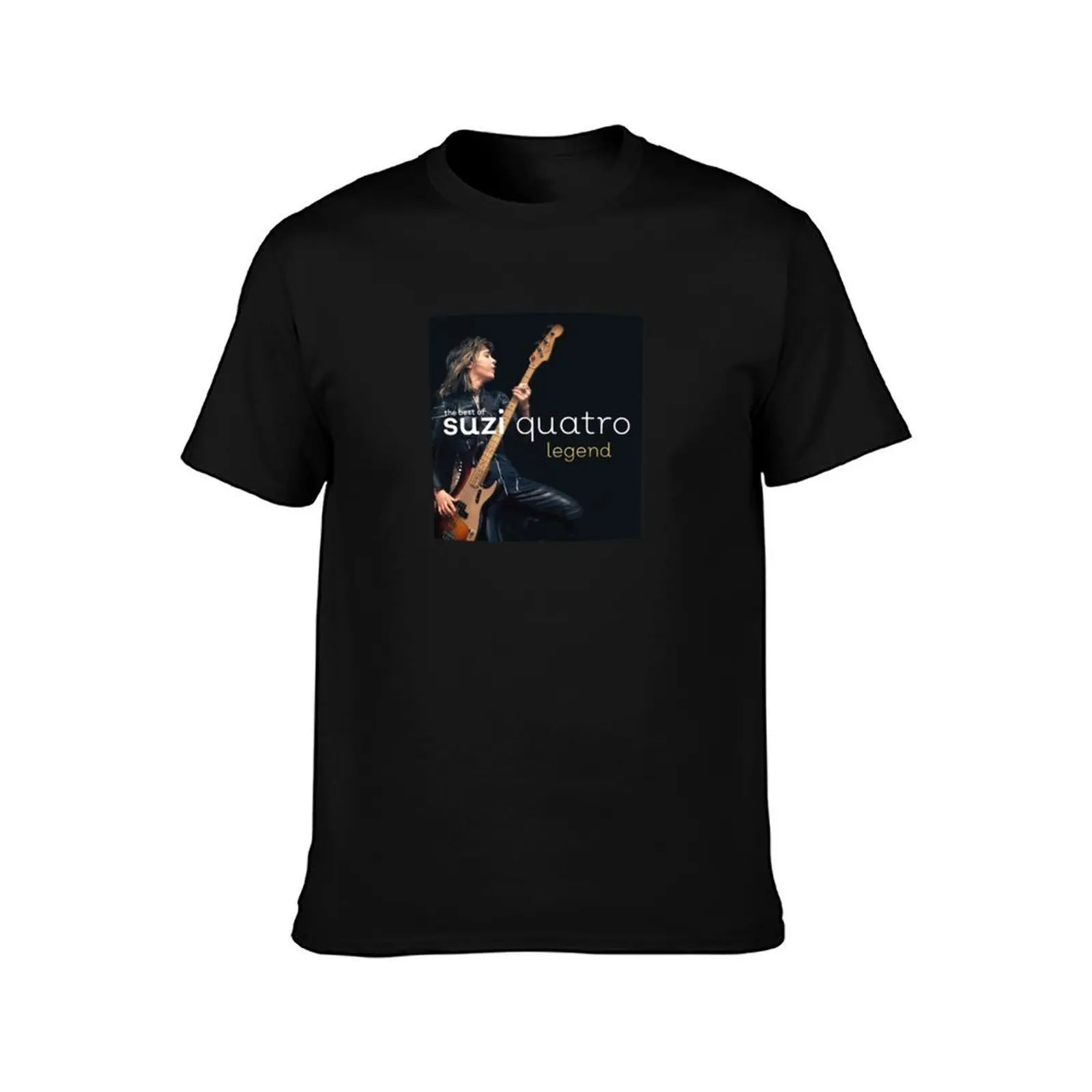 suzi quatro legend T-Shirt, Summer Casual Cotton Tee, Oversized Streetwear Tops, Vintage Graphic Print, Loose Fit Short Sleeve