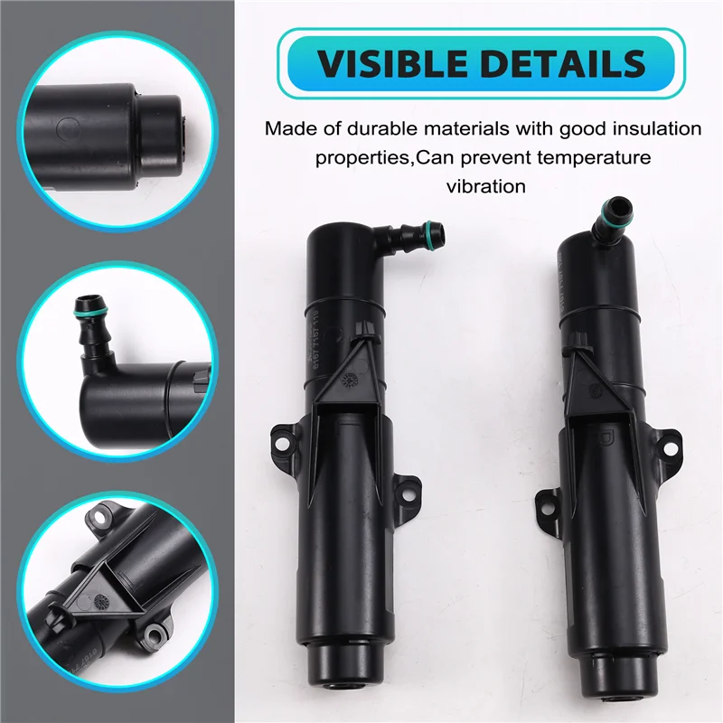 

Hot Selling-Car Headlight Washer Nozzle 61677157120 Car Headlamp Cleaning Jet Pump Head Water Spray Nozzle For BMW Mini 61677157