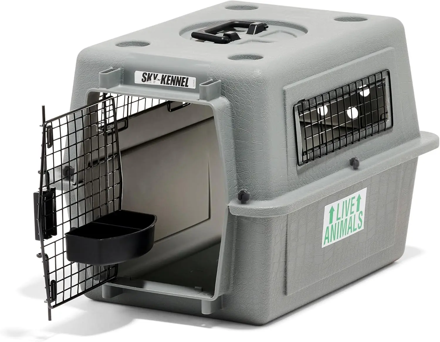 

Airline Compliant Dog Crate for Small Pets up to 15 lbs, Heavy Duty Travel Kennel, Made in USA - 21" L