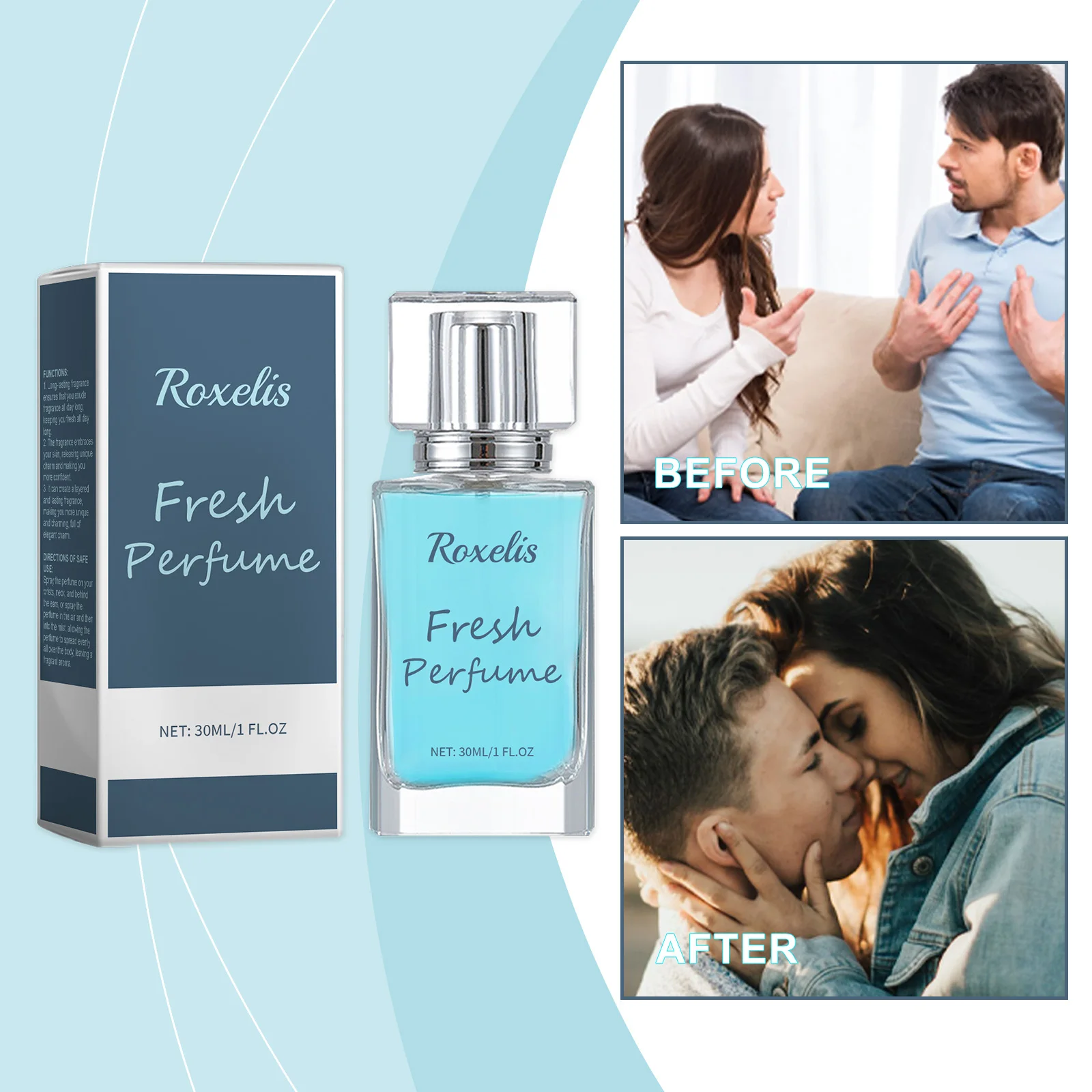 Perfume de feromonas de larga duración que atrae el sexo opuesto, seducción de coqueteo, fragancias eróticas para citas, Perfume ligero de alta calidad