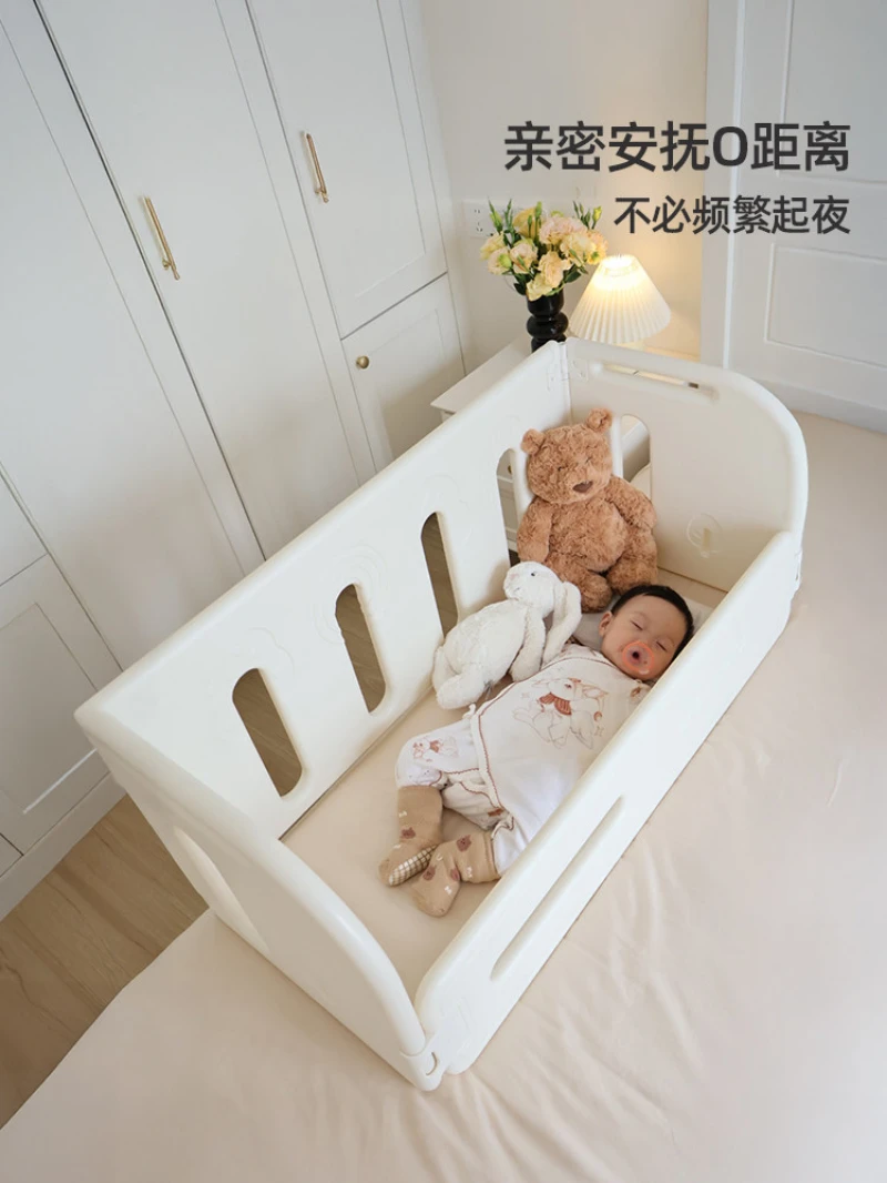 Plastic crib protection Child safety fence Foldable adjustable single and double sided