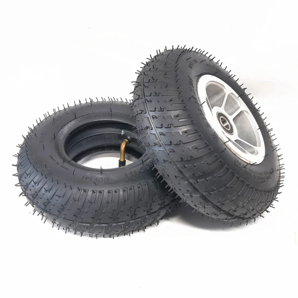 9 inch Pneumatic Tire Wheel 2.80/2.50-4 for Electric Wheelchair Front Wheel Old Scooter with Rim