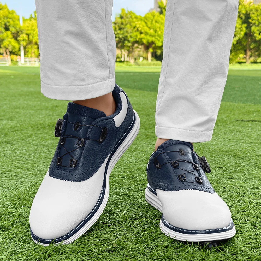 2025 New Golf Shoes Outdoor Fashion Men's Fitness Golf Shoes Lawn Comfortable Non Slip Leisure Golf Walking Shoes