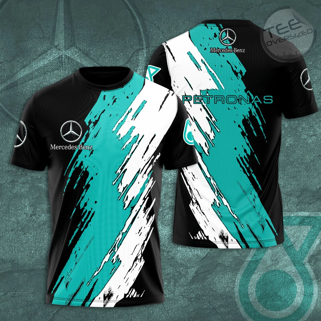 

Mercedes Benz Follower T-shirt 2025 Summer New Men's Short sleeved Quick drying Breathable Cycling Wear 3D Printed Oversized Top