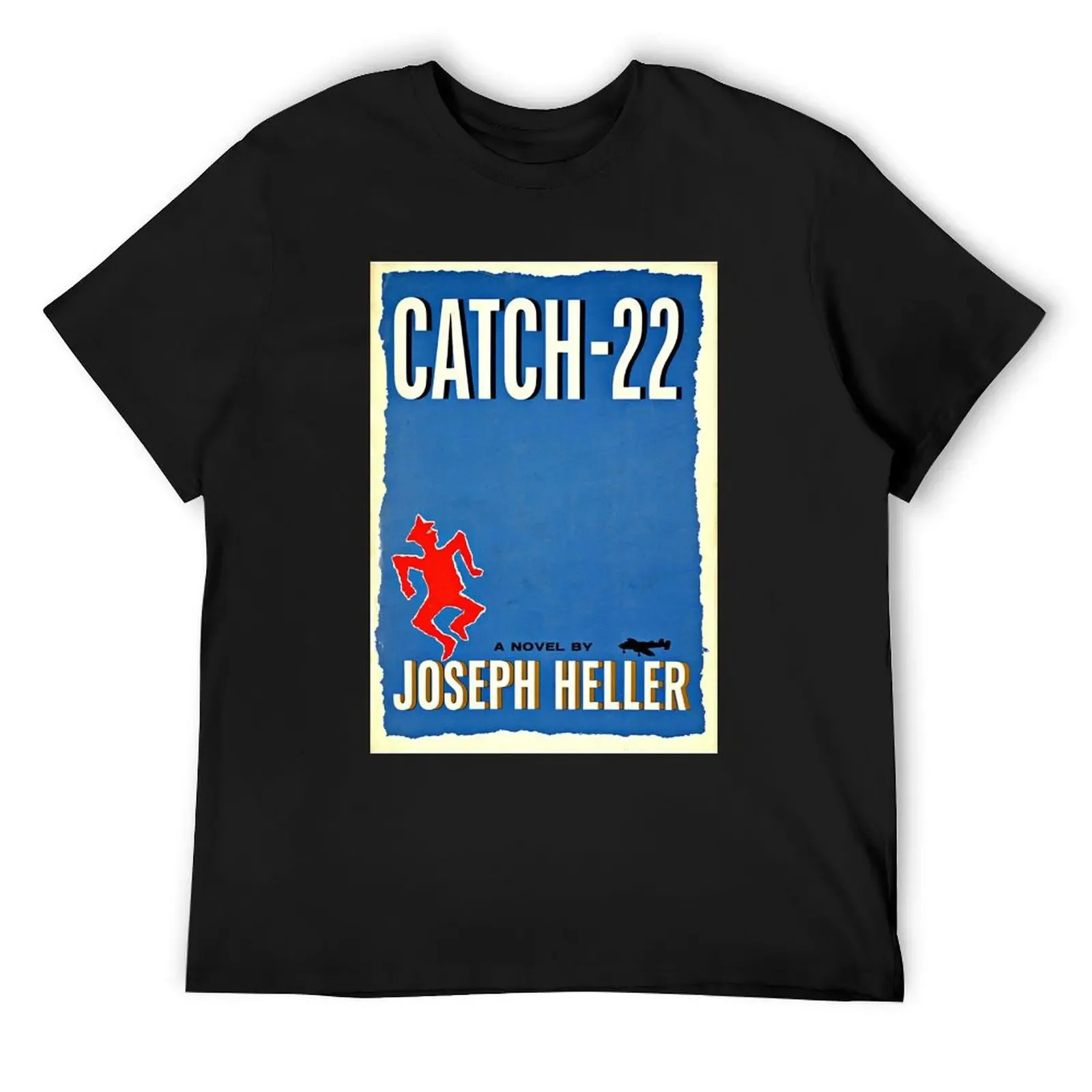 

Catch 22 by Joseph Heller Book Cover T-Shirt plus sizes vintage anime shirt Aesthetic clothing shirts graphic tee men