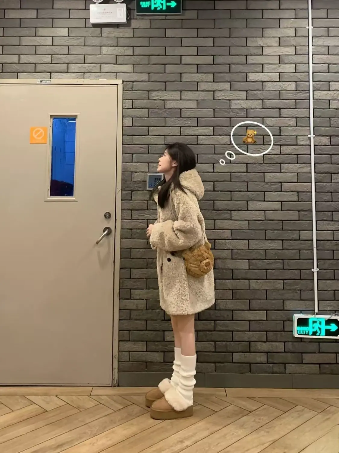 

Куртка из овечьей шерсти, женское зимнее пальто, городской стиль, городской дизайн, Metropolitan Fashion Look, муниципальный эстетический городской подход, Ins